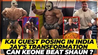 Kai Greene guest posing in India looking big + Big Ramy enjoying food + Jay Cutler's transformation