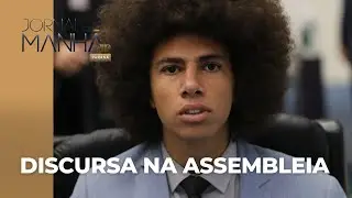 Renato Freitas discursa na Assembleia e ataca deputados que o criticaram após briga na rua