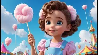 Cotton Candy, Sweet and Light Delight | Fun Candy Song for Kids | Sweet Treat Rhyme for Toddlers