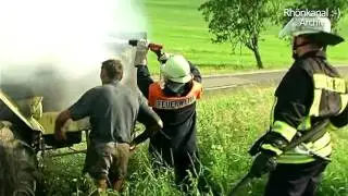TRAKTOR brennt -  L&ouml;schen mit G&uuml;lle