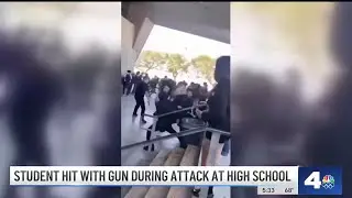 Student hit with gun during attack at Pomona high school