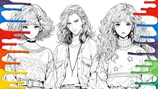 KPop Demon Hunters Cute Version New Coloring Pages /How to color with markers  /
