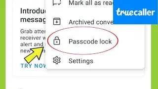 How to set passcode in Truecaller Messages