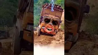 Scary truck suprises mom and baby 😱🤣 #shorts