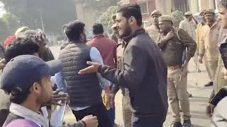ALLAHABAD UNIVERSITY STUDENT UNION AGAINST 400% FEES INCREAMENT .