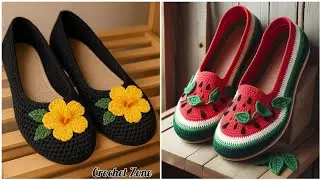 &ldquo;Beautiful Crochet Ladies Shoes Design Ideas