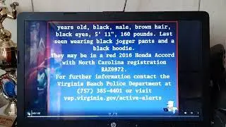 Virginia child abduction emergency on Comcast Cap archive