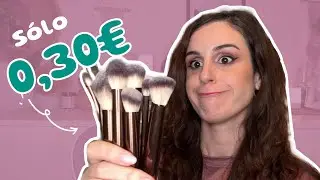 Probando BROCHAS de maquillaje LOWCOST || (REGALO ALIEXPRESS)