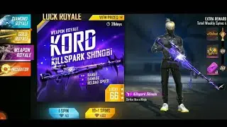 New Weapon Royals Kord Gun skin Now in a free fire Roayle ll garena freefire- Pro Gaming
