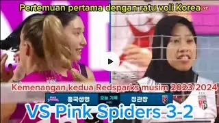 Laga ketiga Megawati di Liga Korea | Red Sparks vs Pink Spiders