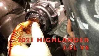 PLASTIC Oil Filter Housing on 2021 Highlander V6