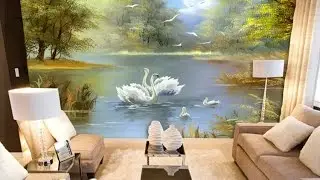 3D обои  на стенах