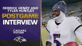 Derrick Henry and Tyler Huntley React to Historic Performance vs. Packers | Baltimore Ravens