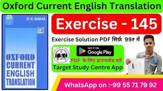 Oxford Current English Translation Exercise 145 | oxford current english translation pdf