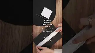 A quick guide to measuring for a cover book structure 📏 #bookbinding