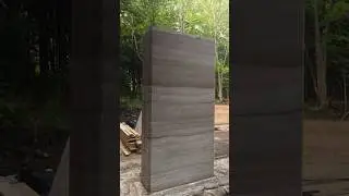 Revealing a Rammed Earth Wall #construction #building #rammedearth #design #timelapse