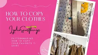 How to Turn a T-Shirt into a Sewing Pattern | How to Copy Your Clothes | Pattern Making Tutorial