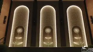 Regal Elegance: The Lion Feature Wall Fountain