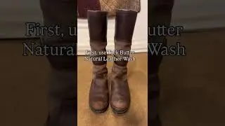 How to revive dirty, moldy leather boots with Tack Butter Natural Leather Care!