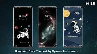 Get bored with static themes? Try dynamic themes to get more fun:) #miui  #xiaomi