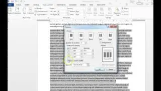 Columns & column spacing in Word
