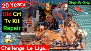 🥷Challenge Accepted | क्या ये 20 Year Old Crt TV Repair होगी ? @SamarExperiment 