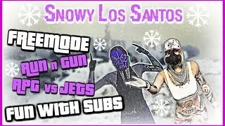 GTA 5 online - First Day Back on GTA after 2 Weeks || Snowy Los Santos With Subs