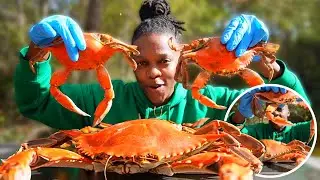 BLUE CRABS🦀 | Seafood Boil Mukbang!