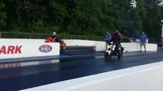 Hayabusa vs Grom Drag Race
