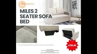 ✨ MULTI-PURPOSE COMFORT! ✨ Miles 2-Seater Sofa Bed &ndash; Style Meets Function!