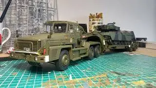 Modelling Mondays, 1:35 Hobbyboss Scammell Commander.  painting, decals and touch ups,