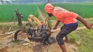100 Years Old 16HP Power China Maching Statrting Challenging Show Video 