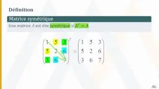 Matrices sym&eacute;triques et antisym&eacute;triques