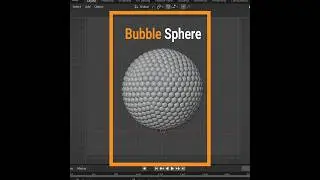 How to Create a Bubble Sphere in Blender- Tutorial #shorts #youtubeshorts #blender #3d