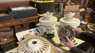 Ceiling fan processing for scrap copper and cast
