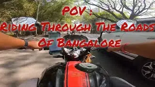 POV: Riding Apache RTR 4v in Bangalore - Cubbon park