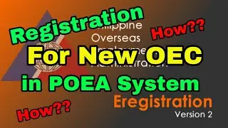 How to register OEC for new POEA system, Step by step / Ayashane Tv