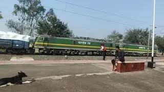 Green Hulk Power: Dual WAG-9HC Heavy Haul Action// powerful locomotive// Jaypurna vlogs// Railfan 