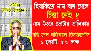 বৃদ্ধি পেল লজিক্যাল ডিসক্রিপেন্সি ভোটারের সংখ্যা ১ কোটি ৫১ লক্ষ |  SIR update news today  | SIR news