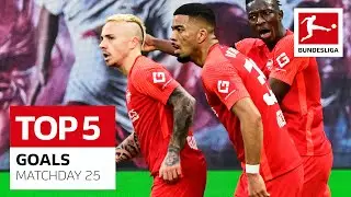 Top 5 Goals &bull; Angelino, Pl&eacute;a & More | Matchday 25 - 2021/22