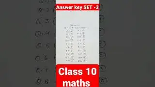 #class10#maths#answer key#SET3#mcq
