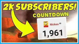 🏆 ALMOST AT 2,000 SUBSCRIBERS!! | NICKEO Live Sub Count | ROBLOX | 24/7 Stream | Segment 1 🔴