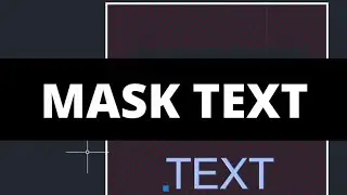 MASK TEXT #autocad #autocadtips #autocadtutorial