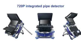 HD Compact Pipe Sewer Drain Tube Video Inspection Camera with 10 1 Portable Screen 6.3mm cable