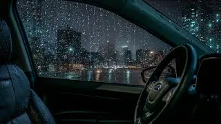 Stop Overthinking Tonight with Heavy Rain - Thunder on Car in Wild Storm at Night, Stress Relief