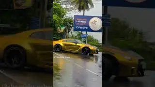 Gold Nissan GTR Sri Lanka 💛🔊 #srilanka #automobile #nissanr35 #subscribe #cartok #r35nation