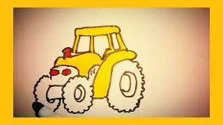 Tractor coloring book for kids