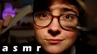 ASMR Haircut Roleplay - Snips, Clips, Whispers and Personal Attention