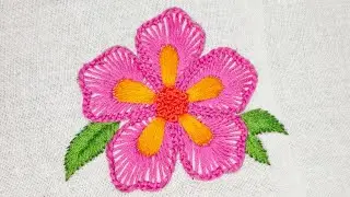 So Easy 3d Flower Embroidery Design | Amazing Flower Embroidery Design |