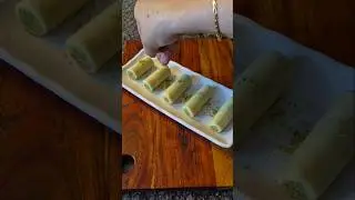Kaju Pista Roll Recipe 😍 #shorts #shortvideo #ytshorts #trending #viral #rakshabandhan #recipe